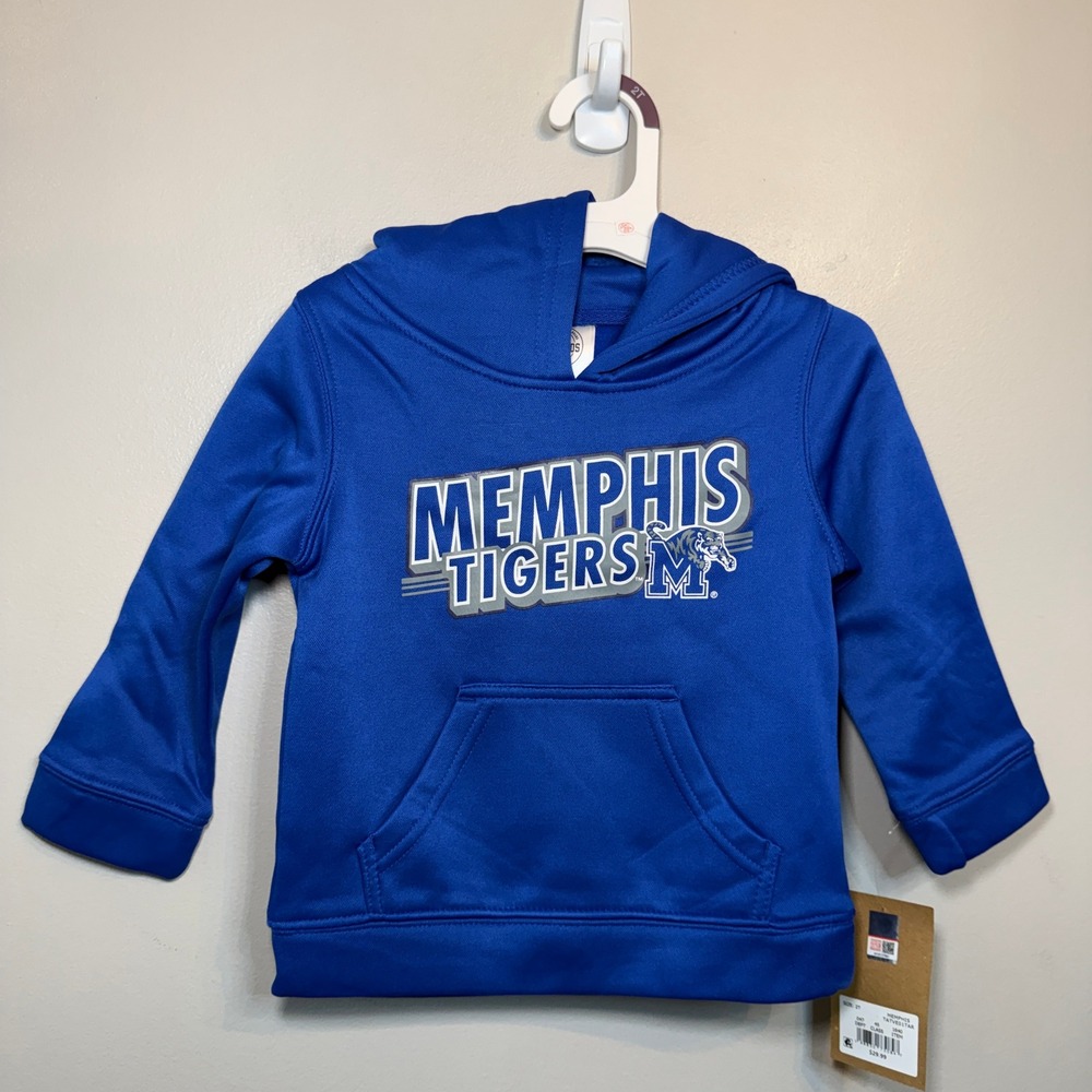 Rivalry Threads Memphis Tigers Hoodie Sweatshirt Royal Blue Toddler Size 2T